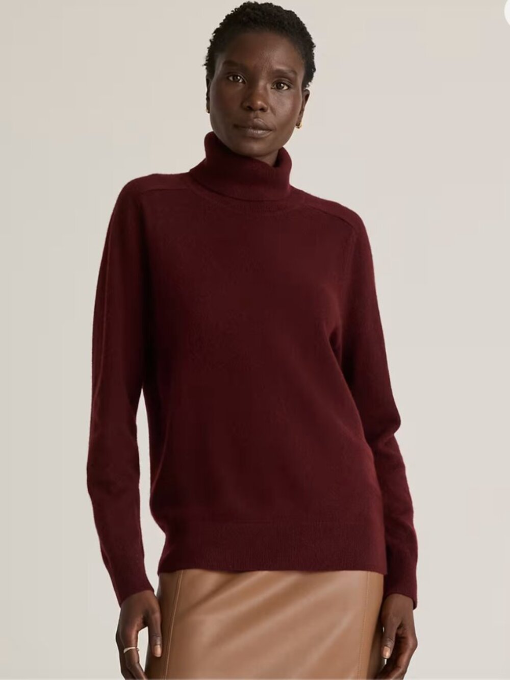 Quince Mongolian Cashmere Turtleneck Sweater